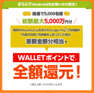 auかんたん決済大感謝祭4