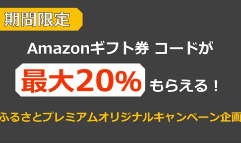 【ふるさと納税】 Amazonギフト券 最大20％がもらえるプレゼントキャンペーン